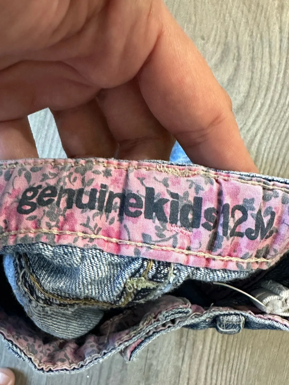 Vintage Kids Denim Shorts - Blue Jean Shorts